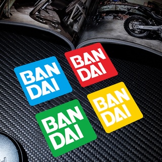 BANDAI สติ๊กเกอร์ Jdm สติกเกอร์ดัดแปลงรถสะท้อนแสง JDM รถจักรยานยนต์ หมวกนิรภัย รูปลอก