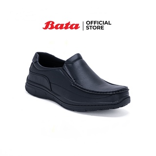 *Best Seller* Bata Comfit บาจา คอมฟิต รองเท้าทำงาน รองเท้าทำงานดีต่อสุภาพ รองเท้าคัทชูหนังPU สำหรับผู้ชาย รุ่น Amber สีดำ 8516278