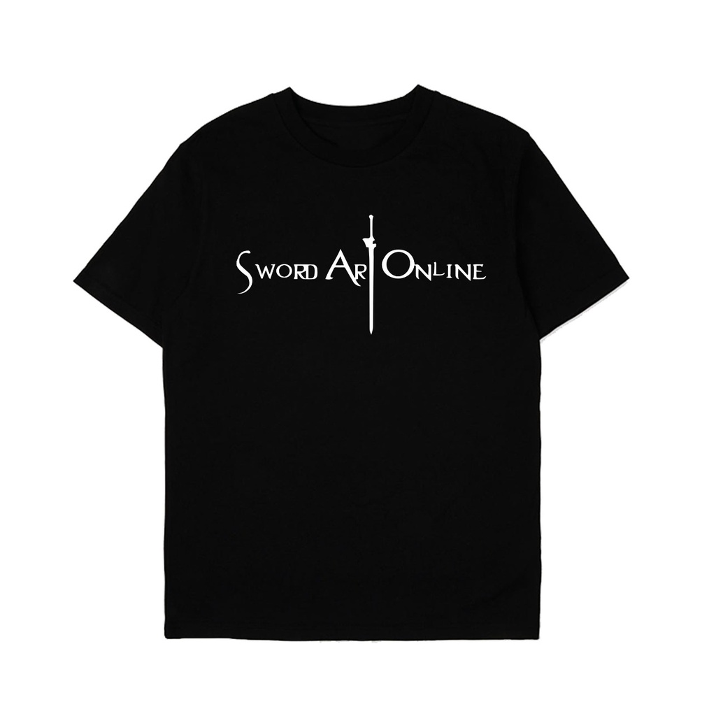 卐§卍เสื้อยืด-- เสื้อยืด พิมพ์ลายอนิเมะ sword art online Front Screen สําหรับผู้ชาย