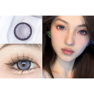 (22.June.26) HJLUN Series คอนแทคเลนส์ ขนาดใหญ่ 14.50 มม. (เกรด 0-8.00) สีม่วง