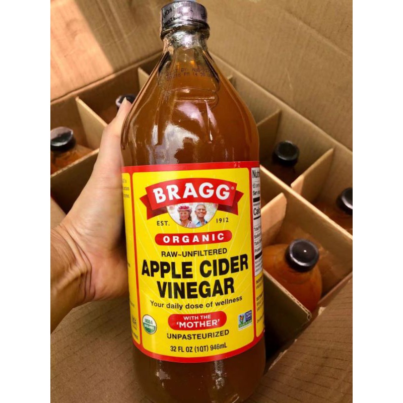 🍏แอปเปิ้ลไซเดอร์ACV🍏 Bragg Apple Cider vinegar946ml.