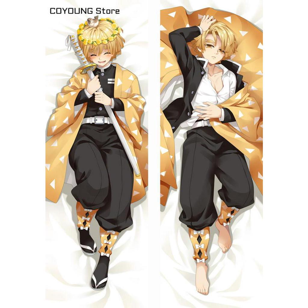 Dakimakura Illow Case Hugging Body Store Hot Anime Demon Slayer Kimetsu No Yaiba Agatsuma 2342