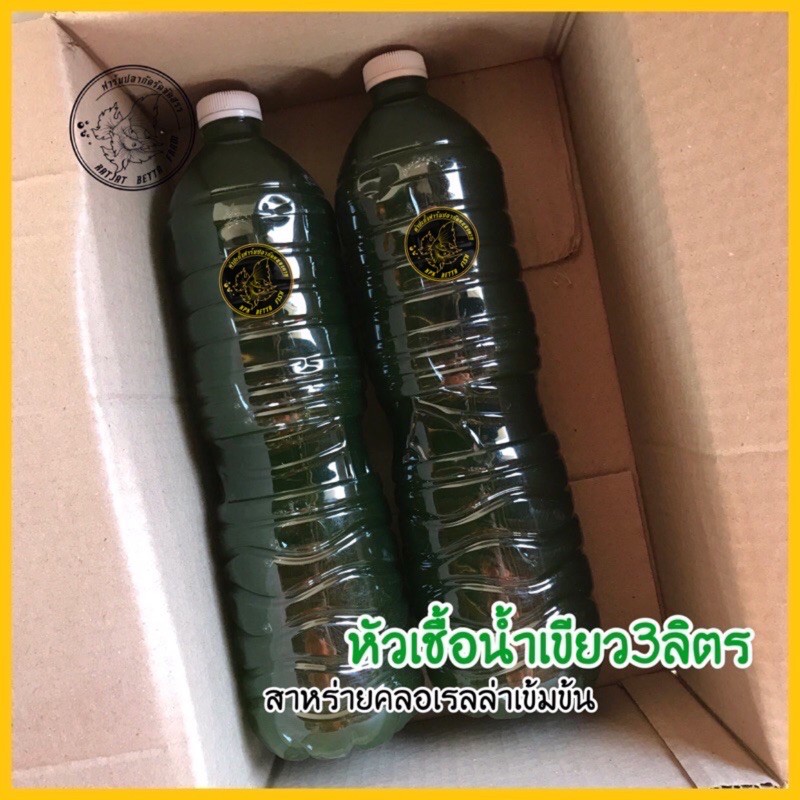 KPK น้ำเขียว หัวเชื้อน้ำเขียวคลอเรลล่า หัวเชื้อน้ำเขียวไรแดง ( 3 L )