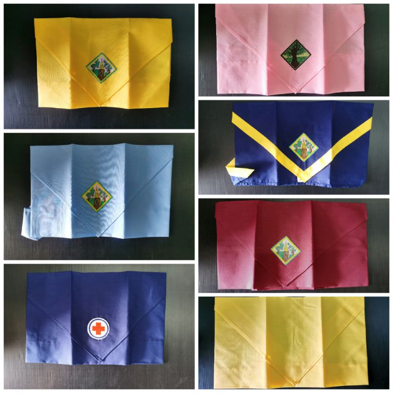 ผ้าพันคอลูกเสือ​ สีต่างๆ​ เขตจังหวัดขอนแก่น​ ผ้าพันคอยุวกาชาด