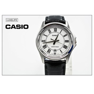 นาฬิกาข้อมือ CASIO รุ่น MTP-1400L-7ADF -Standard นาฬิกาข้อมือผู้ชาย สีขาว/เงิน สายหนัง