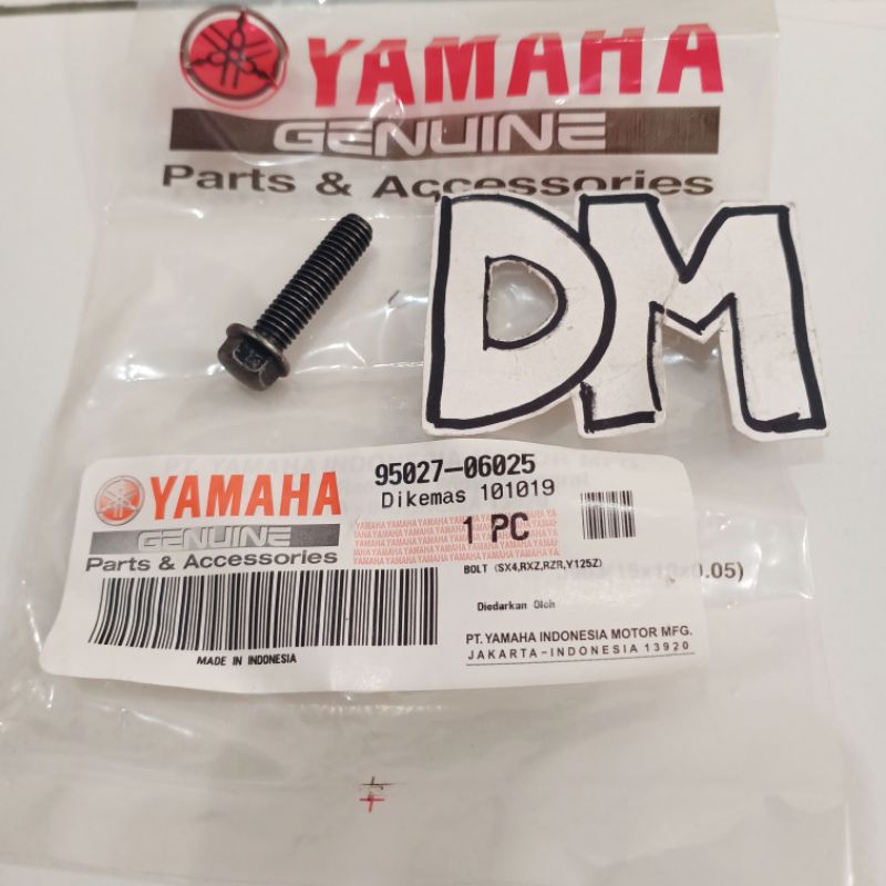 น๊อตถัง CVT น๊อตปั้มน้ํา Jupiter Mx 135 RXZ RZR Mio Nouvo Mio soul 95027-06025 แท้ Yamaha