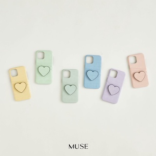 MUSE Heart Griptok ตัวติดหลังเคสทรงหัวใจ