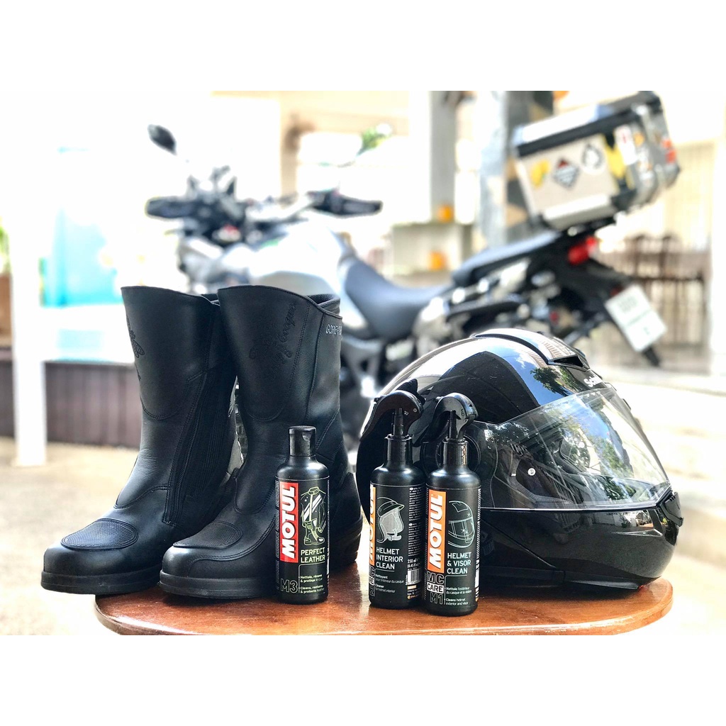 Motul M1 Helmet & Visor Clean 250 ml. สเปรย์ทำความสะอาดภายนอกและกระบังหน้าหมวกนิรภัย - รูปที่ 4