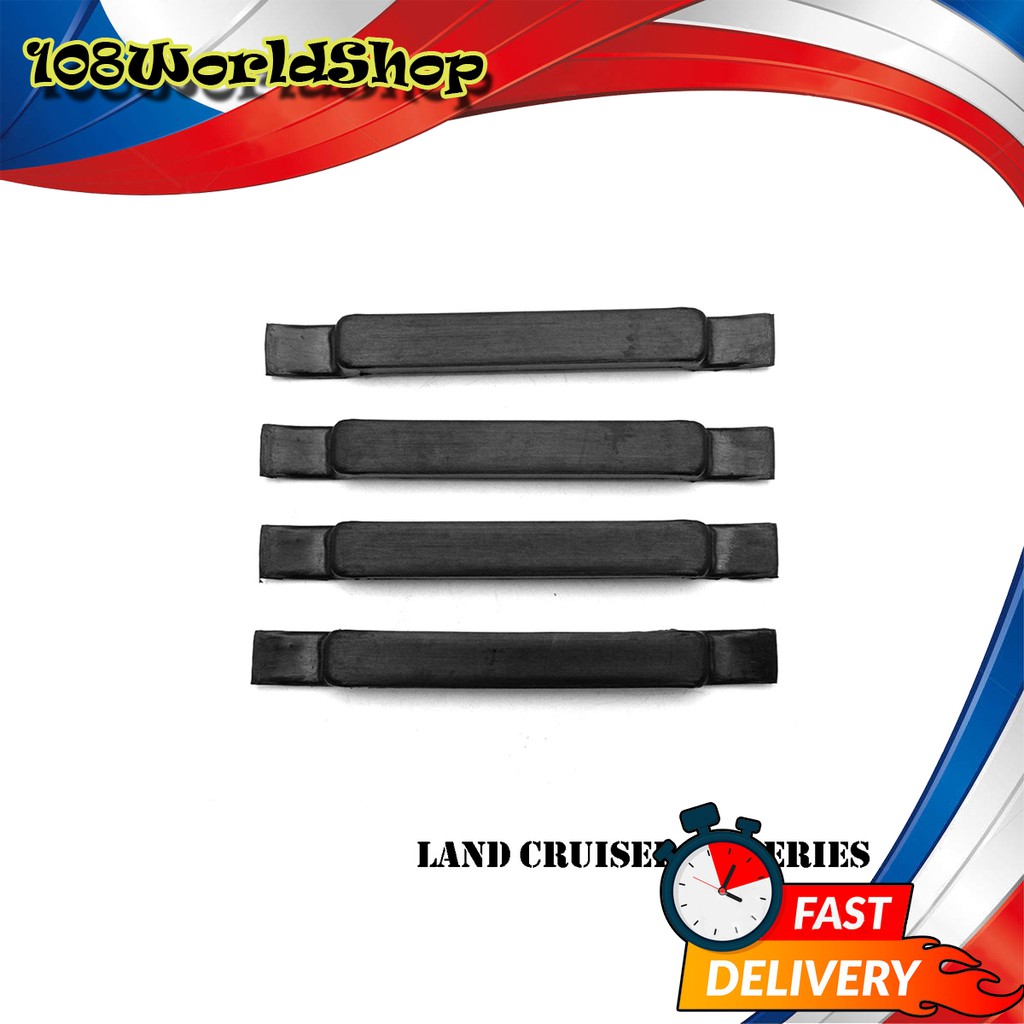 ยางรองฝากระโปรง Bonnet Rubber ชุด 4ชิ้น สีดำ ยาง Toyota  Land Cruiser 40 Series FJ40 FJ45 FJ47 ปี197