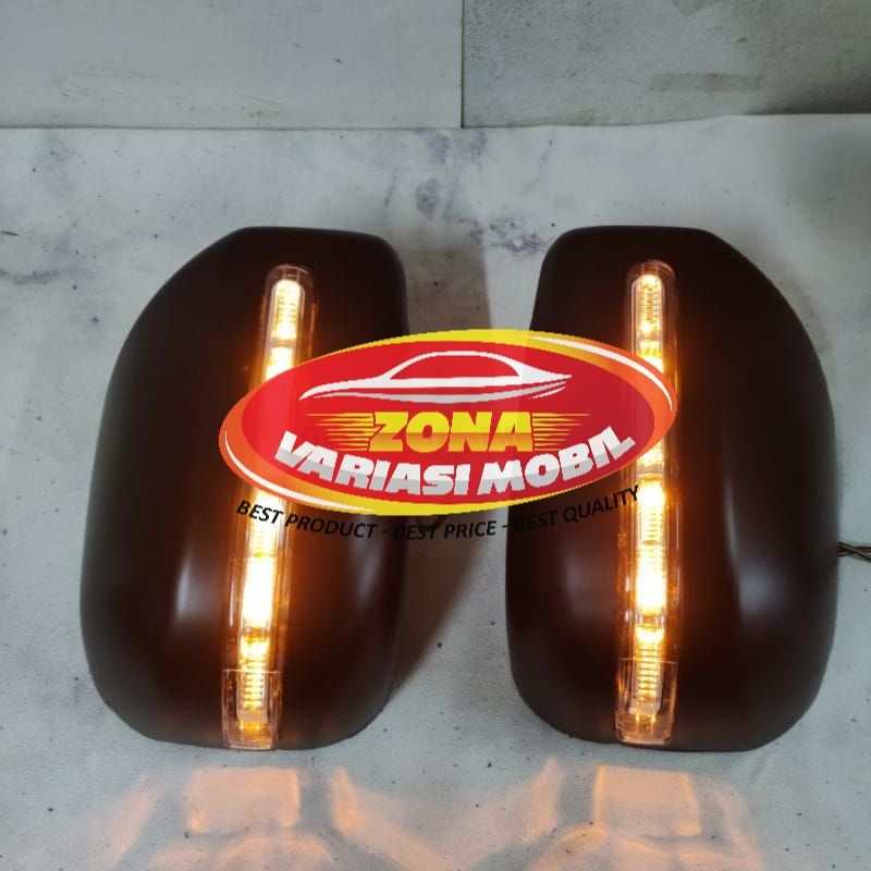 Hitam ฝาครอบกระจกมองหลัง / ฝาครอบกระจก All New Avanza 2012 2013 2015 - 2018 Premium Black Light