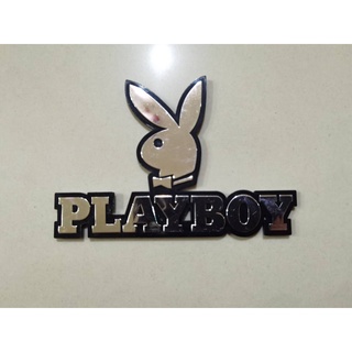 ป้ายโลโก้ Playboy รูปกระต่าย​ ยาว 9.6 สุง 6.5cm มีกาวสองหน้าด้านหลัง**จัดส่งเร้ว บริการประทับใจ**