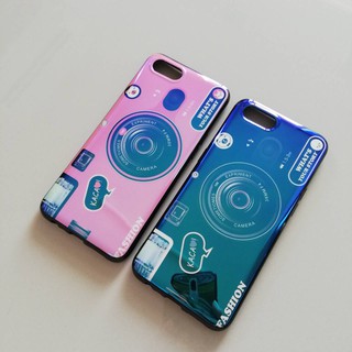 Case OPPO A1k ขนาด 6.1 นิ้ว เคส silicone ขอบดำ ลายเงาสวย