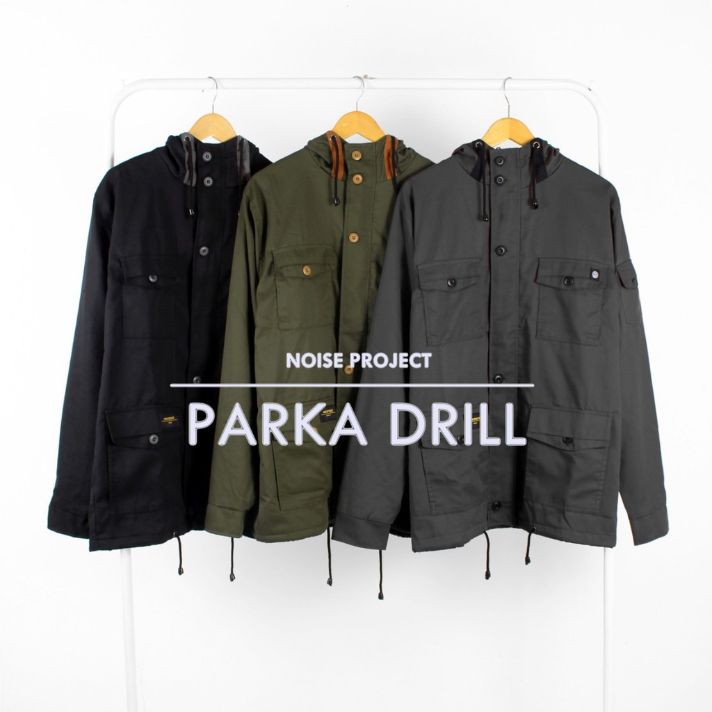 MENS PARKA JACKET / SEMI PARKA JACKET / TRUCKER PARKA JACKET / ต้นฉบับ WOLV PARKA JACKET