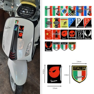 Piaggio สติกเกอร์แม่เหล็กอีพ็อกซี่ แบบนิ่ม ขนาดเล็ก สําหรับ Vespa Spring Sprint 150 Vespa GTS300