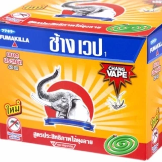 [ทั้งหมด 12 ชิ้น] ช้างเวป ยาจุดกันยุงแบบประหยัด 480 กรัม CHANG VAPE COIL ECONOMY 480 G.