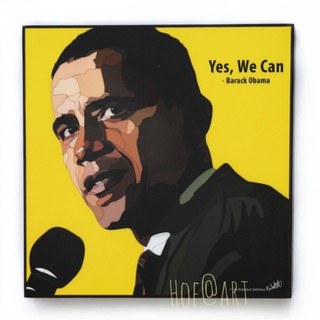 Barack Obama บารัค โอบามา อดีต President ประธานาธิบดีสหรัฐอเมริกา USA รูปภาพ​ติด​ผนัง ​pop​ art กรอบรูป แต่งบ้าน ของขวัญ