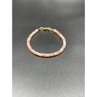 pink opal beaded bracelet