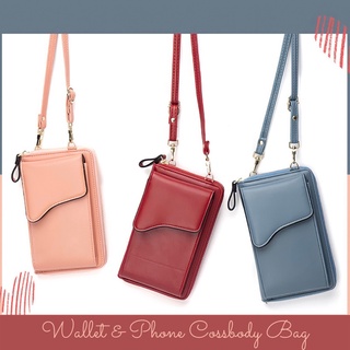 ≋ Wallet &amp; Phone Cossbody Bag ≋ #กระเป๋าสตางค์ ทรงยาวใส่โทรศัพท์ได้ในใบเดียว