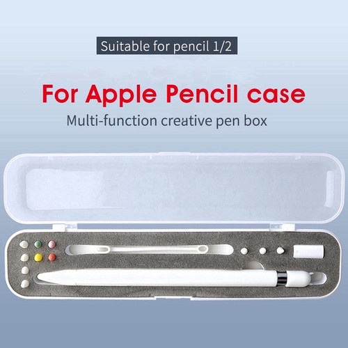 Apple Pencil Box Case Protection Cover Semi-Transparent Pencil 1/2