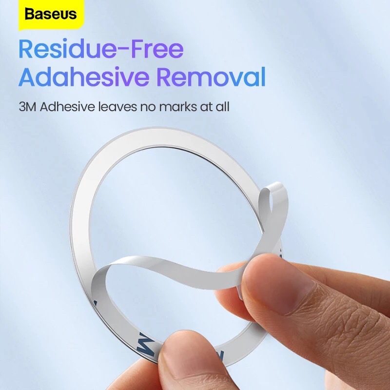 ของแท้ Baseus สติกเกอร์แม่เหล็ก สําหรับที่ชาร์จไร้สาย แหวนแผ่นโลหะ ที่ ...
