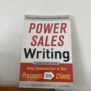 หนังสือภาษาอังกฤษ The Power of Sales Writing สำหรับผู้ต้องการพัฒนาการเขียน และการสื่อสาร