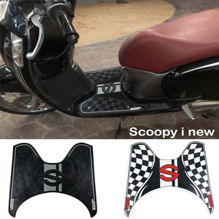 SCOOPY I NEW รุ่นปี 2018แผ่นยางวางเท้า แผ่นยางรองเท้า scoopy i new 2018 ลายหมากรุก