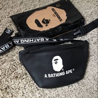 กระเป๋าคาดเอว คาดเอว A Bathing ApeBelt Bag 2019 เป็นหนังสวยมาก สายยาวปรับได้ ตัวจริงสวยมาก