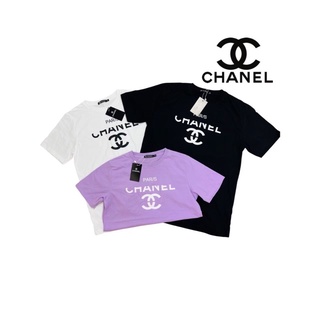 ☞ 🔥พร้อมส่ง🔥เสื้อยืดงานป้าย CHANEL ใส่ได้ทั้งหญิงและชาย