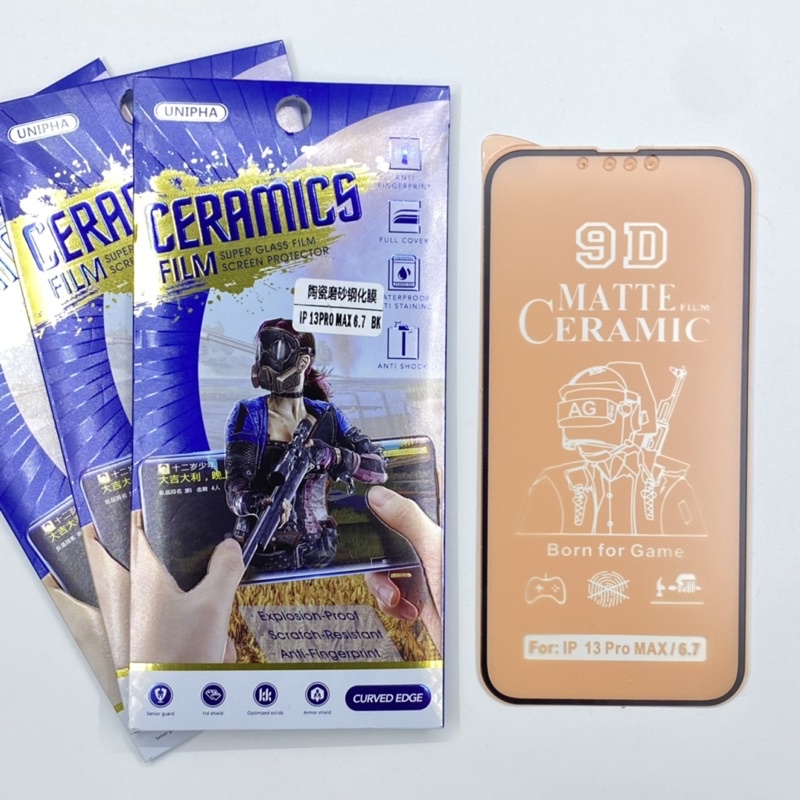 (MATTE) CERAMICS SUPER FILM SCREEN PROTECTOR สําหรับ IP6 X XS MAX 11 12 13 14 16 PRO MAX