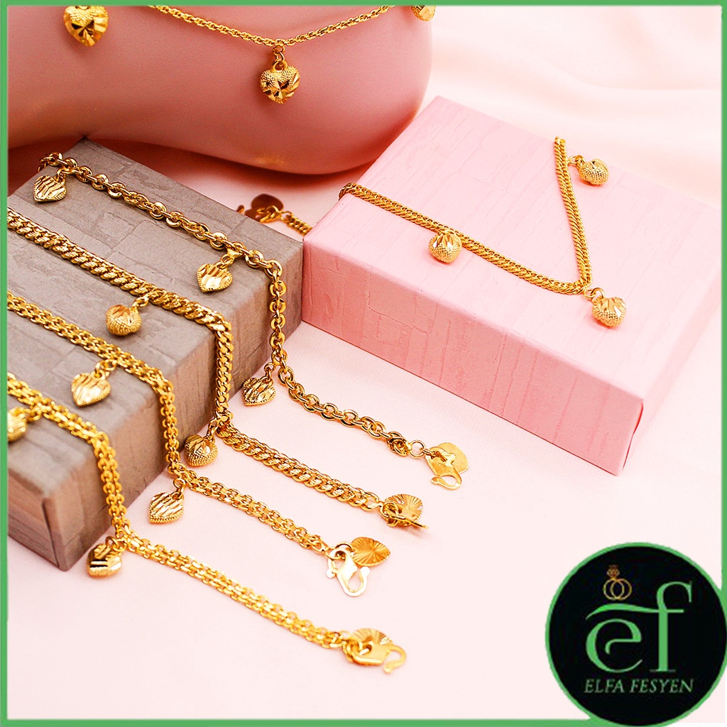 KOREAN GOLD ANGLE ANKLE BRACELET (EA66),(EA102),(EA67),(EA65)(EA113)(EA111)