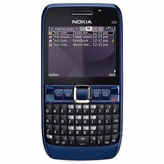 โทรศัพท์มือถือโนเกียปุ่มกด  NOKIA E63 (สีน้ำเงิน) 3G/4G รุ่นใหม่ 2020