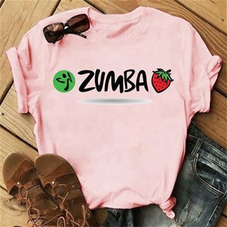 เสื้อยืดแขนสั้น พิมพ์ลายกราฟฟิค Zumba Dance สไตล์ฮิปฮอป แฟชั่นฤดูร้อน สําหรับผู้หญิง