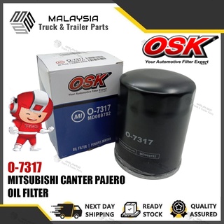 Osk O-7317 ไส้กรองน้ํามันเครื่อง MITSUBISHI PAJERO,TRITON,CANTER,STORM,SORENTO 2.5Cc CRDI,STAREX 2.5Cc