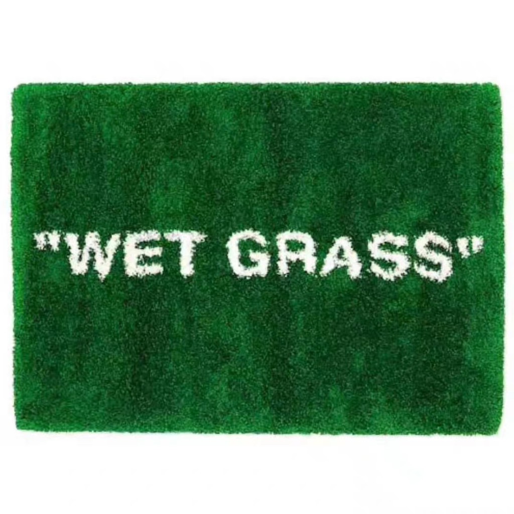 【สินค้าพร้อมส่ง】พรม WET GRASS ขนยาวนุ่มฟูหนา สีเขียวหญ้า พรมตกแต่งบ้าน สำหรับห้องนั่งเล่น ห้องนอน