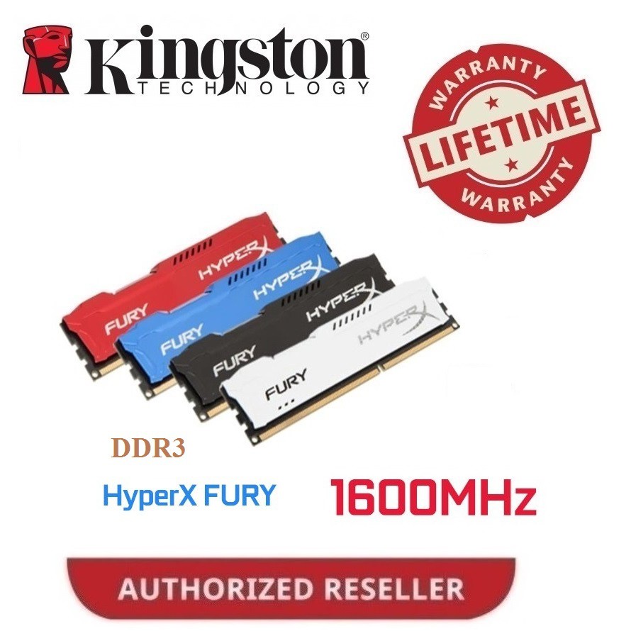 Kingston HyperX FURY 4GB 1600MHz DDR3 DIMM (HX316C10F/4)