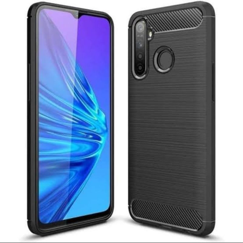 REALME 5/ 5i/ 5s/ C3 CASE SLIM FIT CARBON SOFTCASE FIBER MULTI IPAKY CARBON