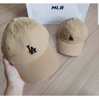 สินค้าของแท้ 100% หมวก MLB CAP / หมวกNY สีครีมปัก LA ฟรีไซส์ ใส่ได้ทั้ง หญิง ชาย  นำเข้าจาก เกาหลี🇰🇷