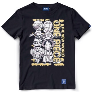 ย้อนยุคเสื้อยืดการ์ตูนวันพีซ Luffy,Zoro,Sanji,ChopperS-5XL