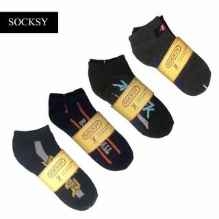 #12คู่​ Socksy​ ถุงเท้า​ข้อสั้น​ ถุงเท้า Sport.คละลาย