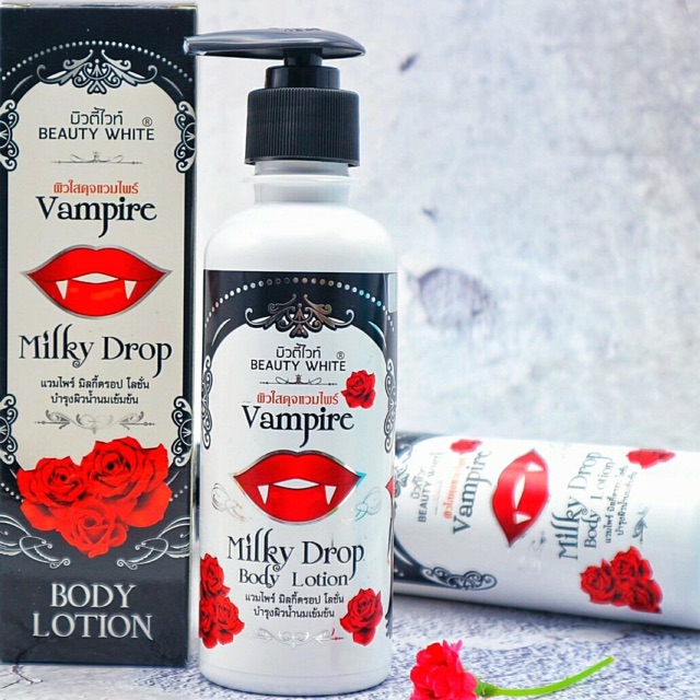 Beauty White โลชั่่นน้ำนม แวมไพร์ Vampire Milky Drop Lotion (กรอกโค้ดช้อปปี้ 5ZZZAK ลด 80.-)