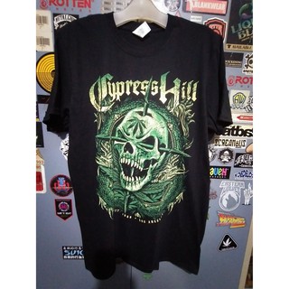 ผ้าฝ้ายคอกลมเสื้อยืด CYPRESS HILL ของแท้ - SKULL FANGSfrom S-4XL