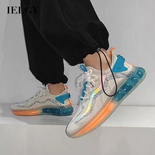 Ielgy รองเท้ากีฬา บล็อกสี ใส่สบาย แฟชั่นสําหรับผู้ชาย