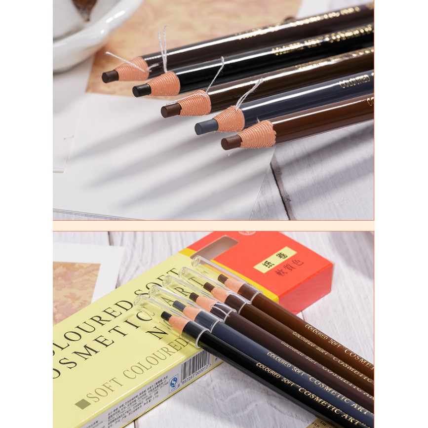 ดินสอเขียนคิ้วเชือก Coloured Soft Cosmetic Art ดินสอเชือก - รูปที่ 2