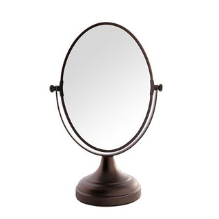 Plain Mirrors กระจกส่องหน้า MOYA M7312 สีทองเหลืองรมดำ กระจกใสไม่หลอกตา