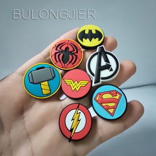 พร้อมส่ง กระดุมติดรองเท้า Croc Jibz Pins Marvel Hero icon หลากสีสัน DIY