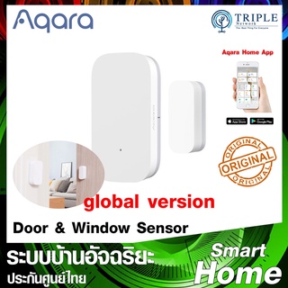 Aqara Door&amp;window Sensor เซ็นเซอร์ประตู หน้าต่าง รองรับ HomeKit ใช้งานกับ Aqara Gateway by Triplenetwork ประกันศูนย์ไทย