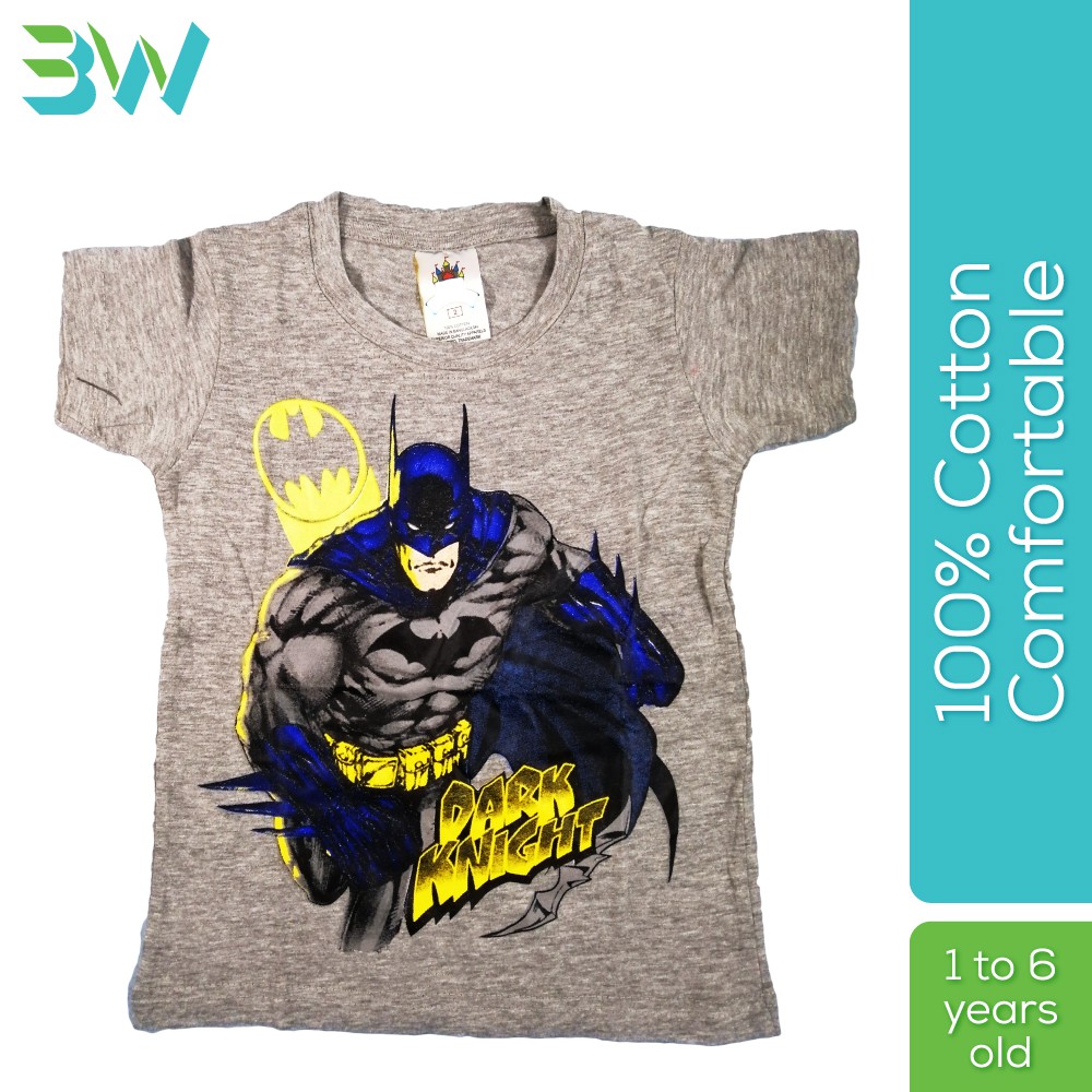 Batman Dark Knight เสื้อยืดเด็ก เสื้อยืด Budak Batman Dark Knight