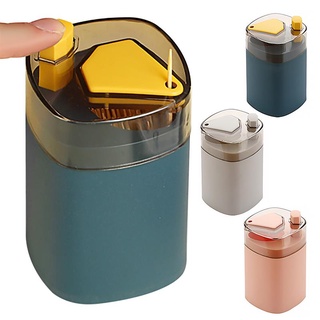 Creative Automatic Pops Up Toothpick Box Household Press Toothpick Storage Organizer Box Portable Transparent Toothpick Storage Box Dispenser