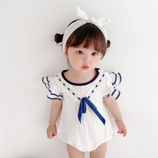 Baby Romper Newborn Girls Ruffle Short Sleeve Romper Bodysuit Jumpsuit One Piece Summer Clothes