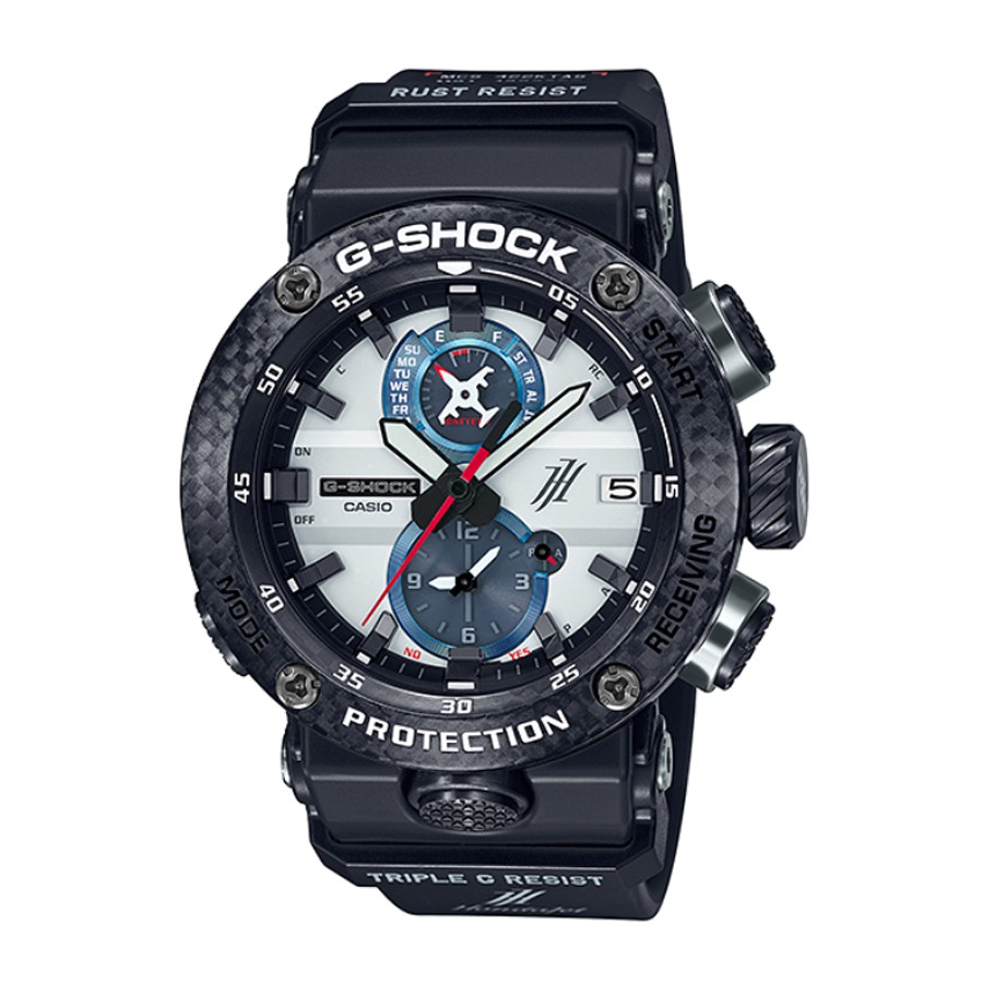 Casio G-Shock นาฬิกาข้อมือผู้ชาย สายเรซิ่น รุ่น GWR-B1000HJ,GWR-B1000HJ-1A - สีดำ